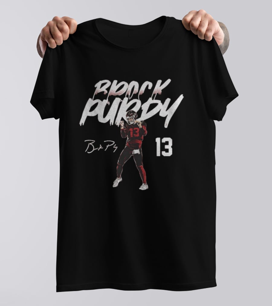 Brock Purdy 13 San Francisco 49ers Signature NFLPA Player T-Shirt