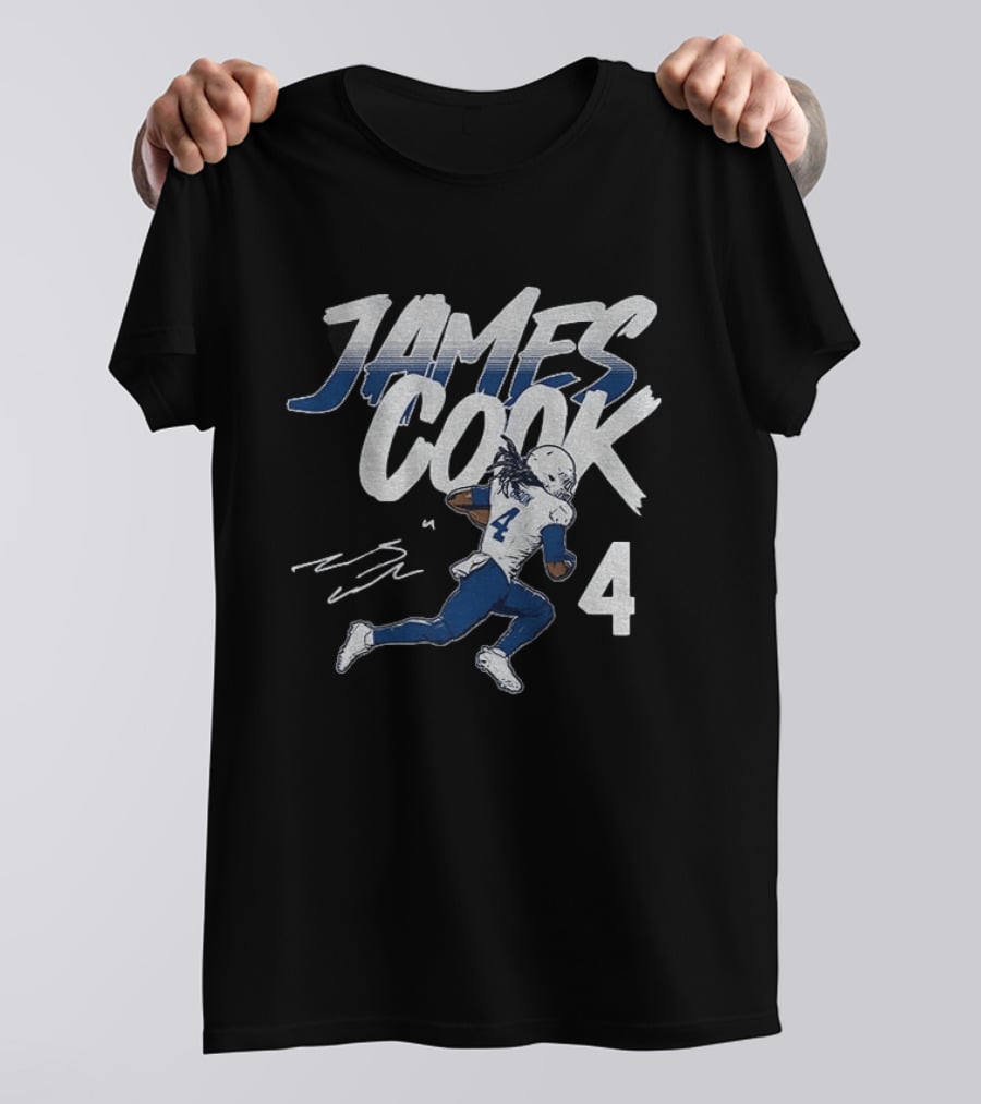 James Cook 4 Buffalo Bills Football Player Athlete T-Shirt