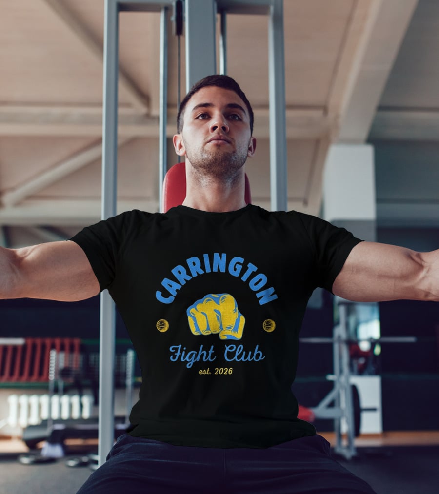 Carrington Fight Club Est 2026 Fist Basketball T-Shirt