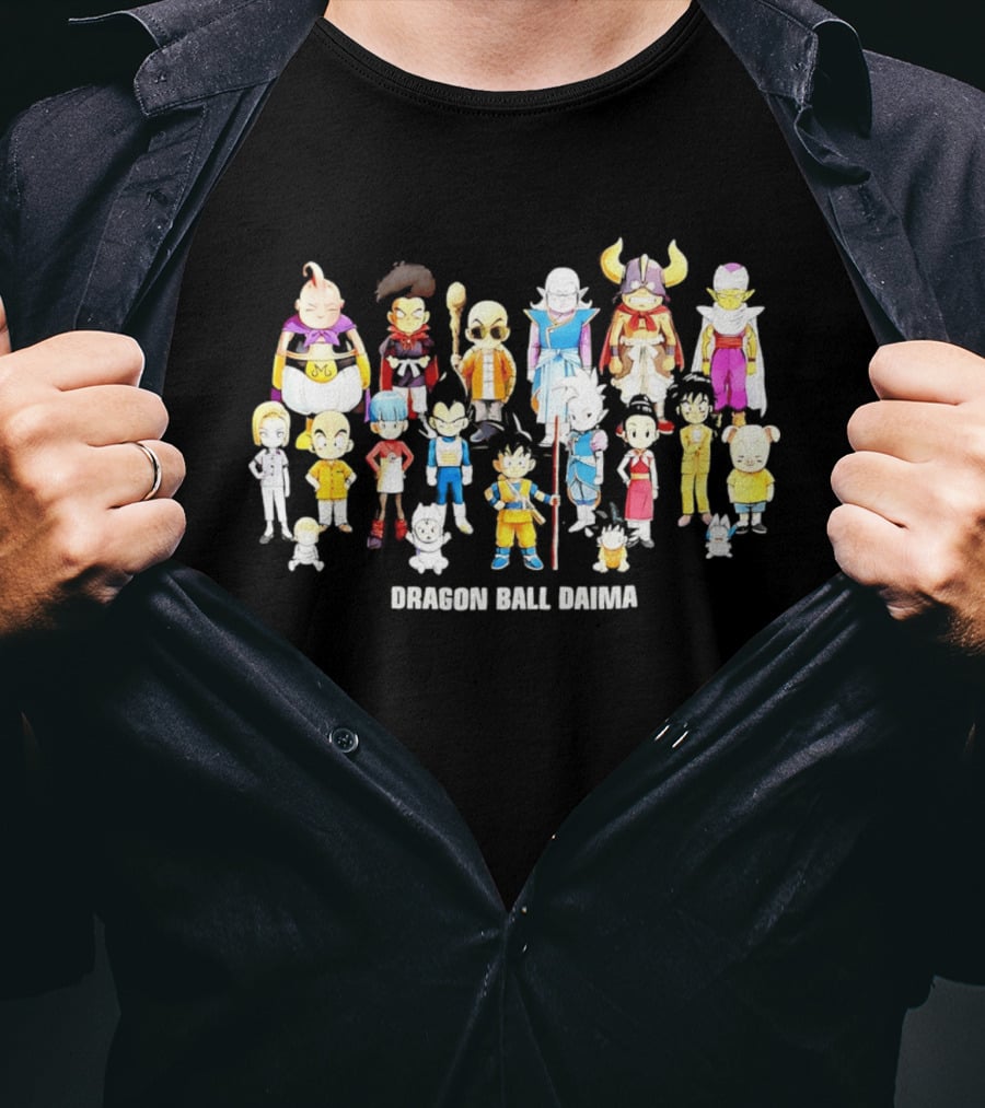 Dragon Ball Daima Chibi Anime Characters Lineup T-Shirt