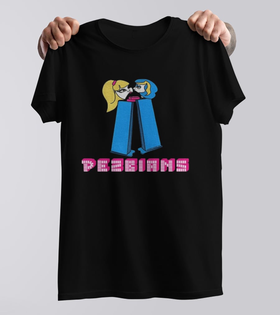 Pezbians The Powerpuff Girls Pez Dispenser Mashup T-Shirt