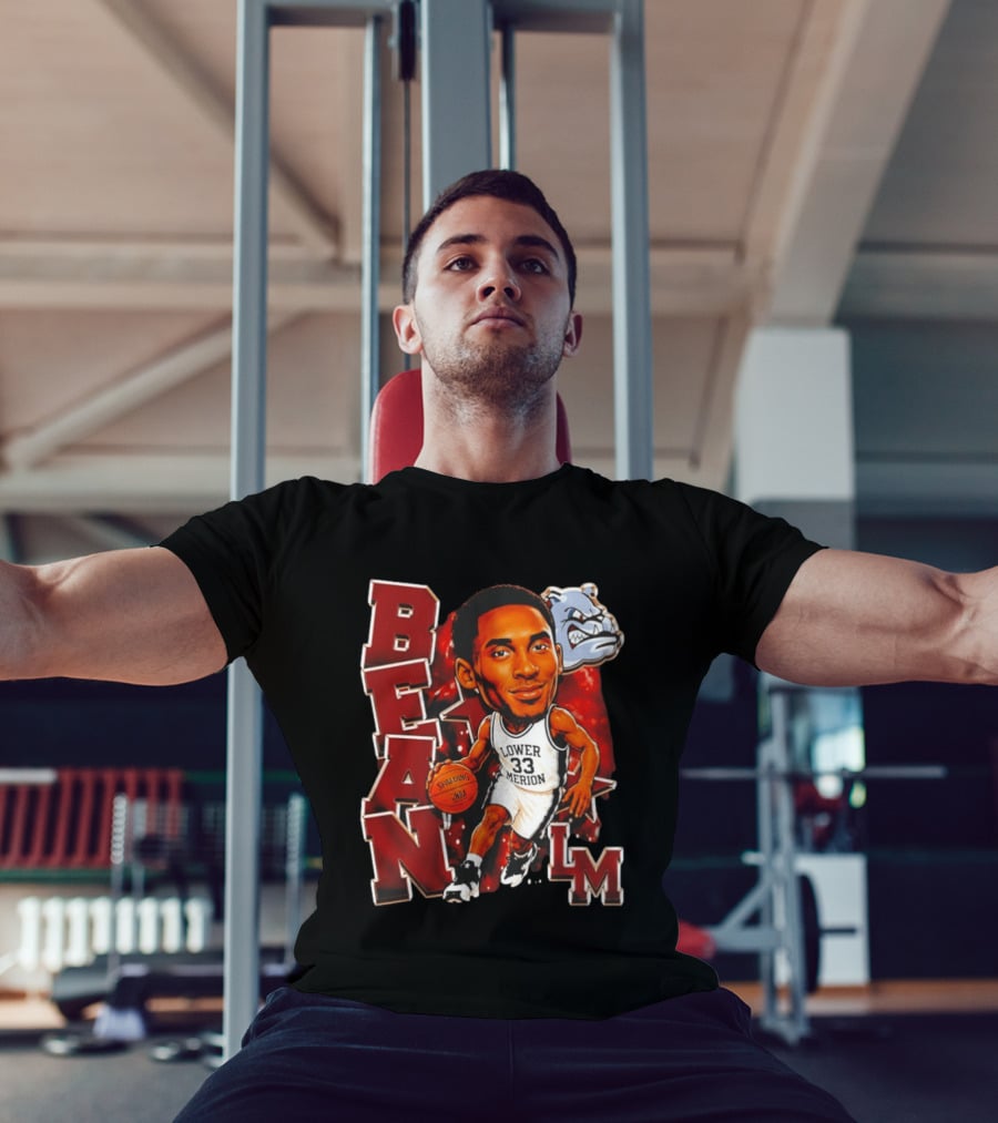 Kobe Bryant Lower Merion Aces Bean Spalding NBA Basketball LM Bulldog T-Shirt
