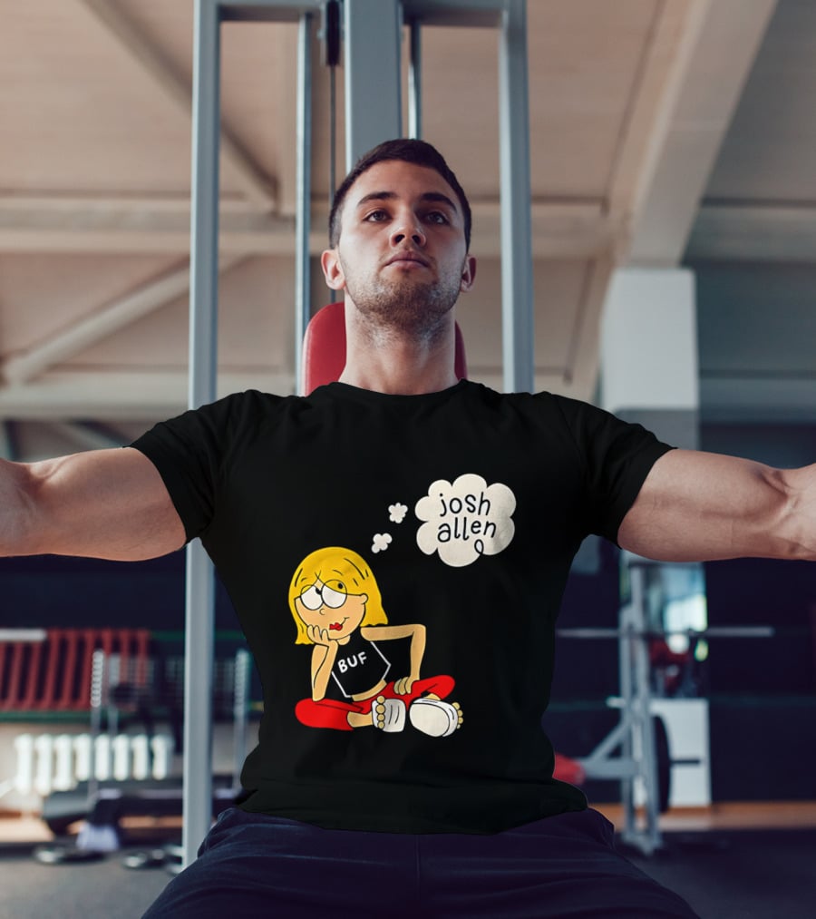 Lizzie McGuire BUF Josh Allen Dreaming Cartoon T-Shirt