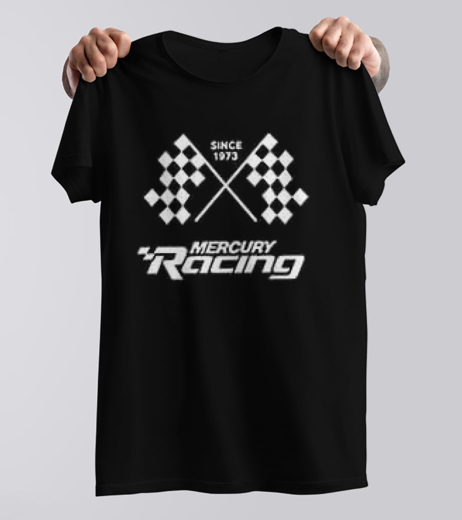 Speed Track Racing Tech Letter R Printed Men's T-Shirt