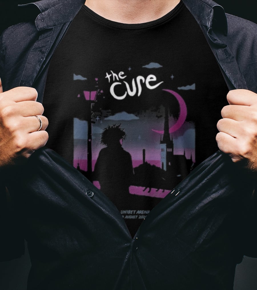 The Cure Tallinn 2026 Unibet Arena Kvartal 9 August Event T-Shirt