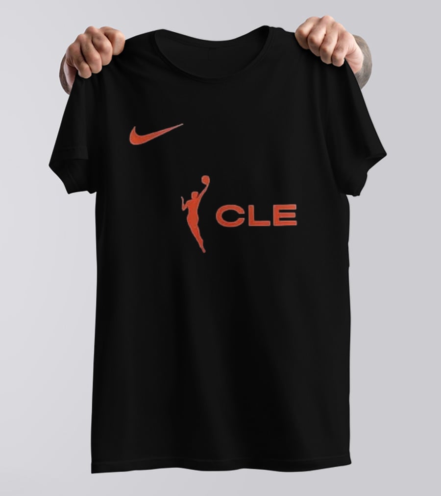 Nike WNBA Cleveland Basketball Icon CLE Orange T-Shirt