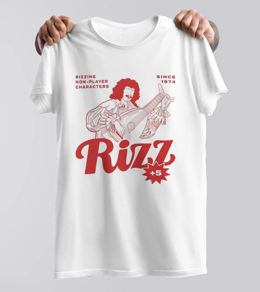 Rizzing Non Player Characters Since 1974 Rizz +5 Bard T-Shirt