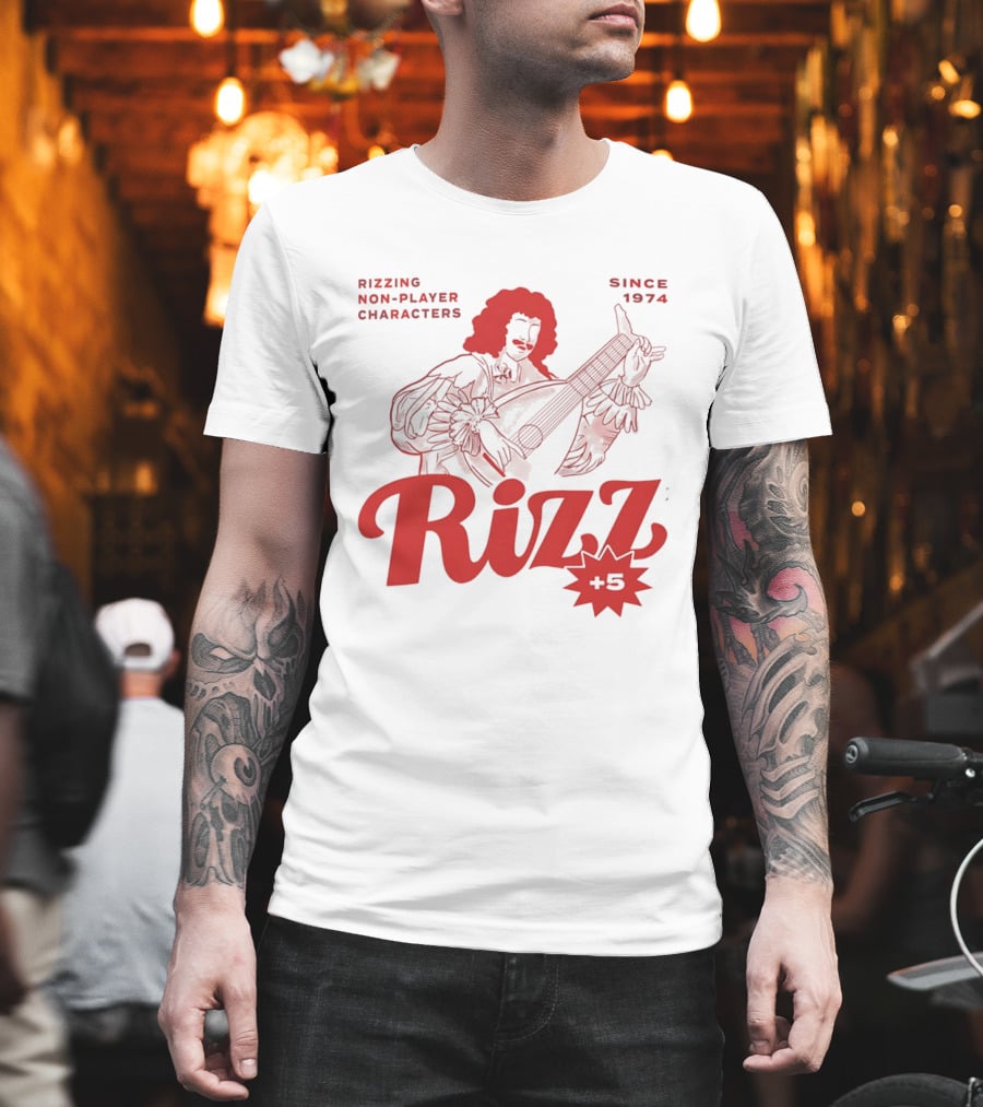 Rizzing Non Player Characters Since 1974 Rizz +5 Bard T-Shirt