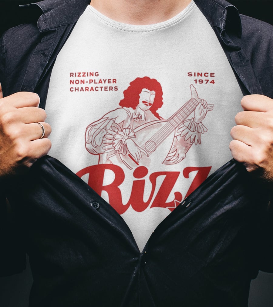 Rizzing Non Player Characters Since 1974 Rizz +5 Bard T-Shirt