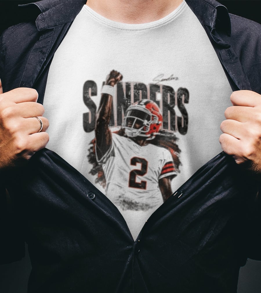 Sanders 2 Colorado Buffaloes Jersey Football Player T-Shirt