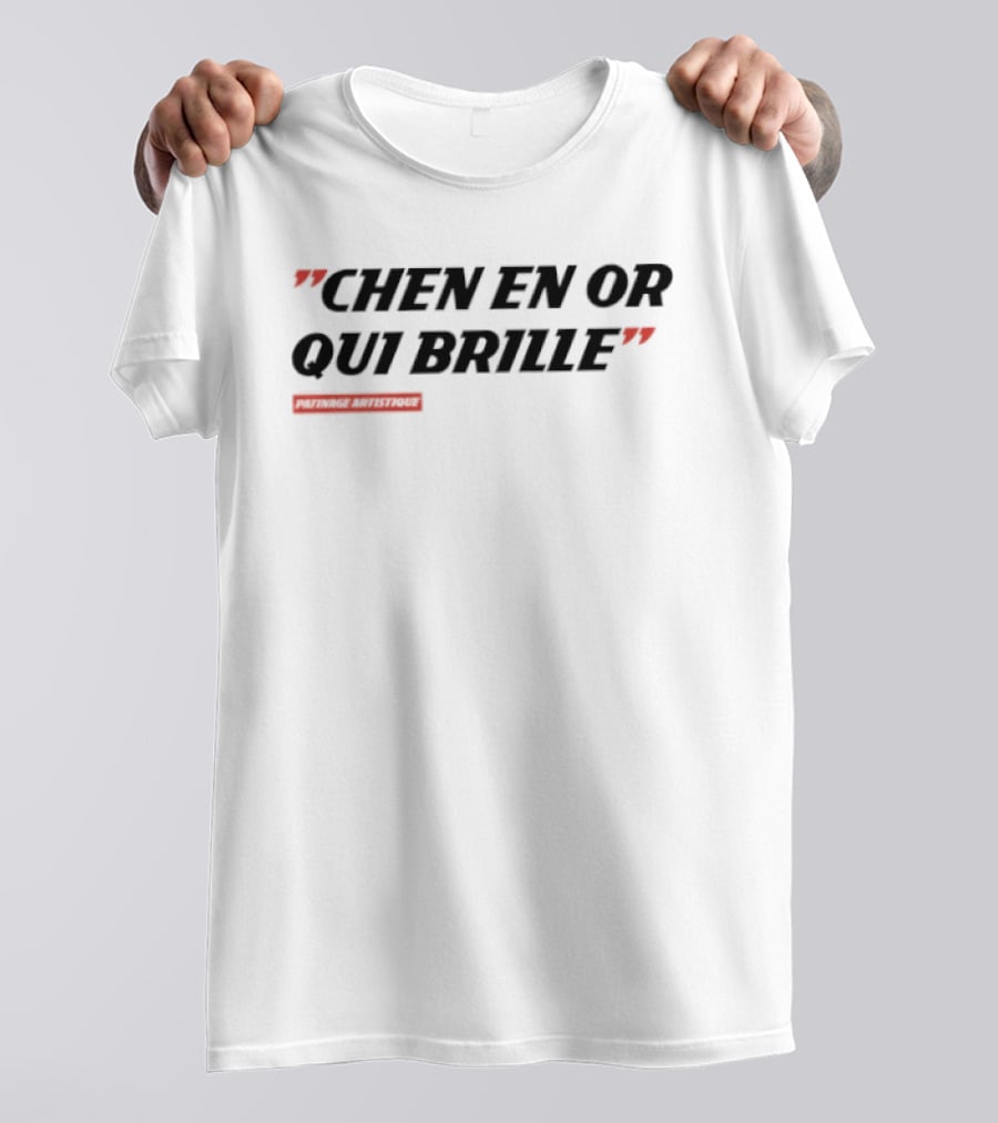 Chen En Or Qui Brille Patinage Artistique Quotes T-Shirt