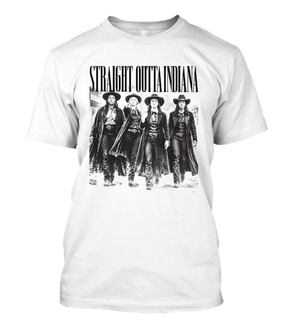 Straight Outta Indiana Cunningham Caitlin Clark Feverstone T-Shirt