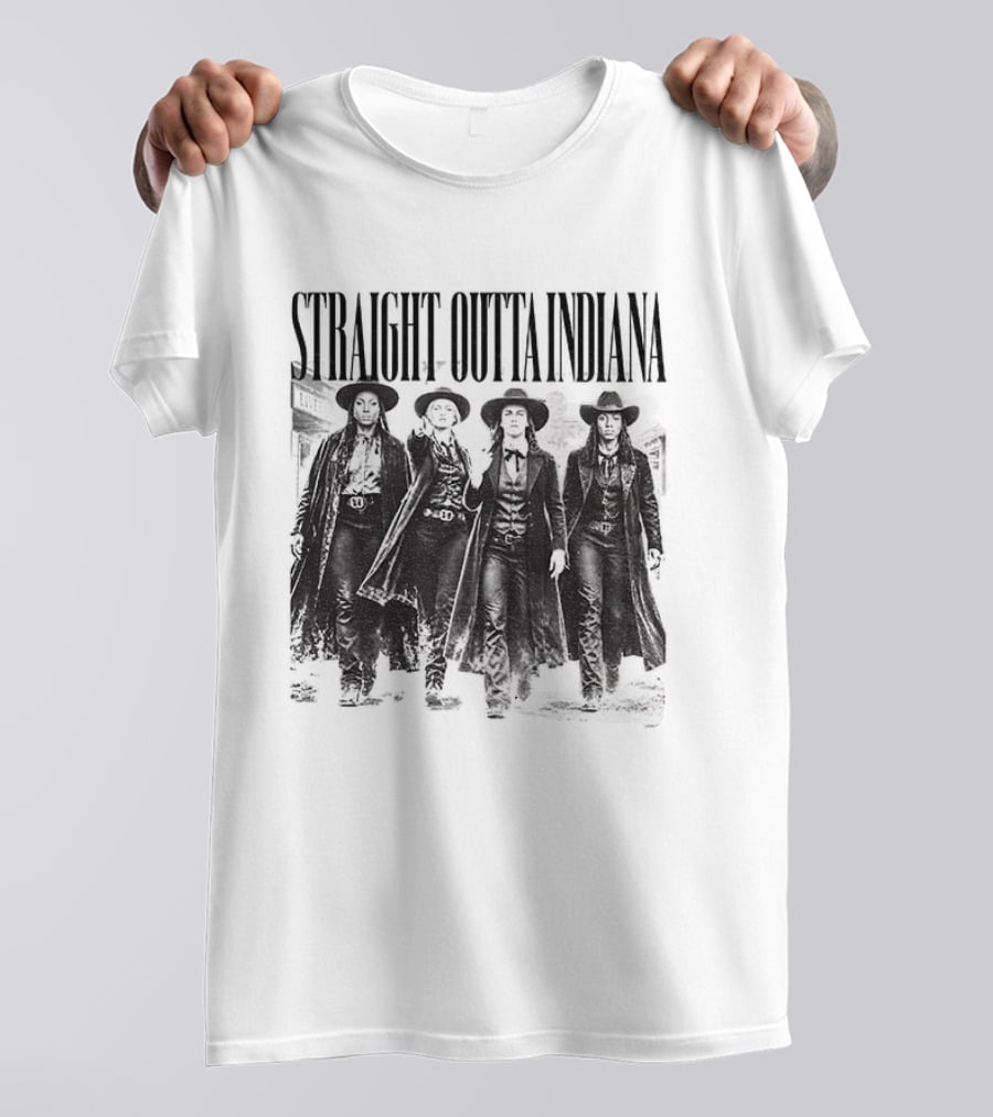 Straight Outta Indiana Cunningham Caitlin Clark Feverstone T-Shirt
