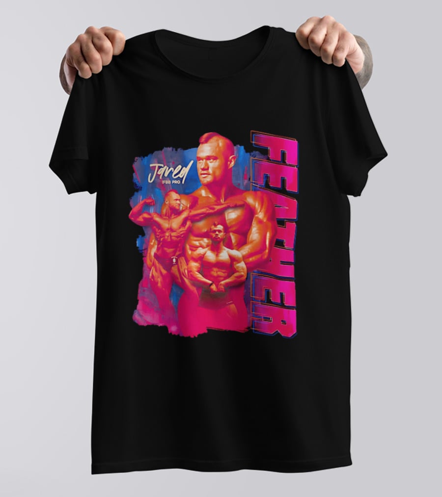 Jared Feather IFBB Pro Bodybuilding Champion Bold Visual T-Shirt