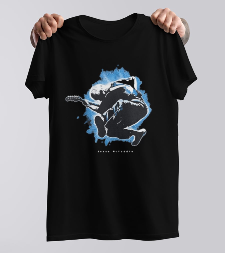 Jesse Mcfaddin Guitarist Blue Splash T-Shirt