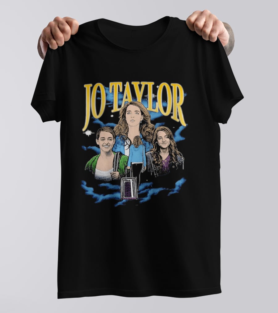 Jo Taylor Collage With Scenes And Luggage T-Shirt