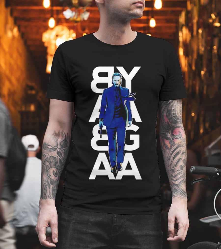John Wick Baba Yaga Blue Suit Walking Gun T-Shirt