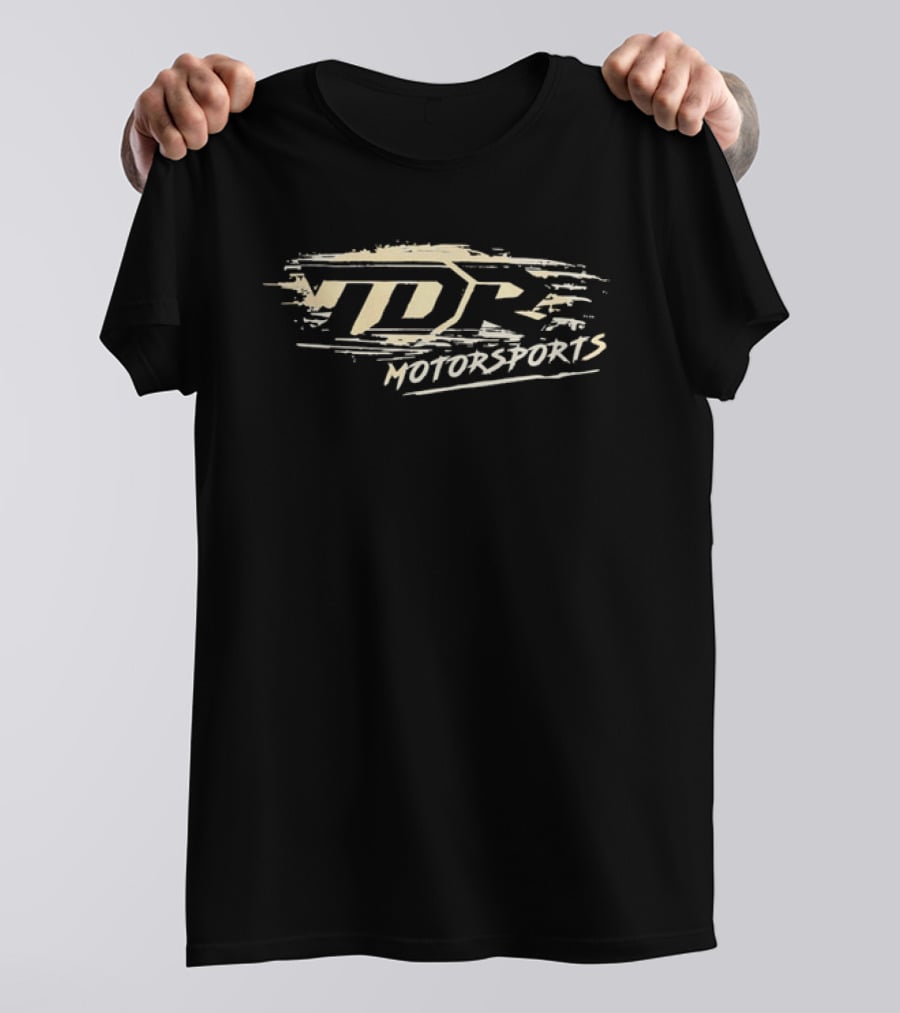 TDR Motorsports Distressed Brushstroke Paint Splatter Banner T-Shirt