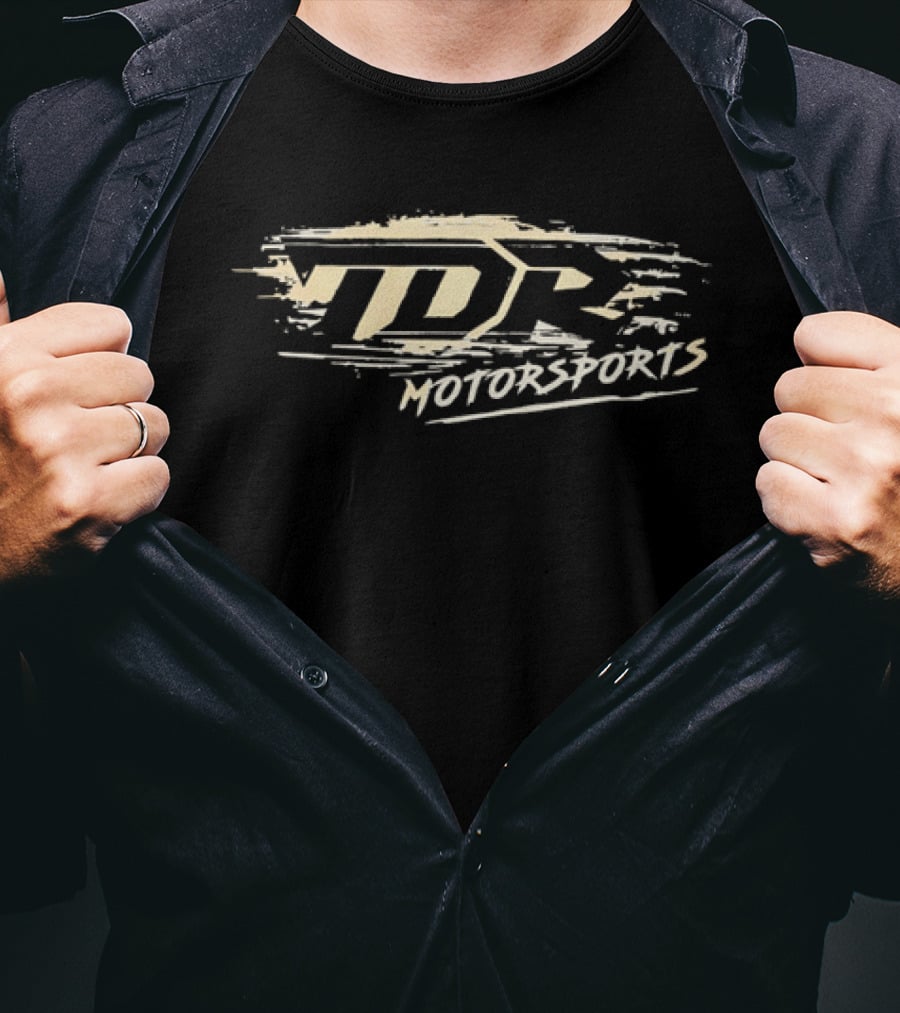 TDR Motorsports Distressed Brushstroke Paint Splatter Banner T-Shirt