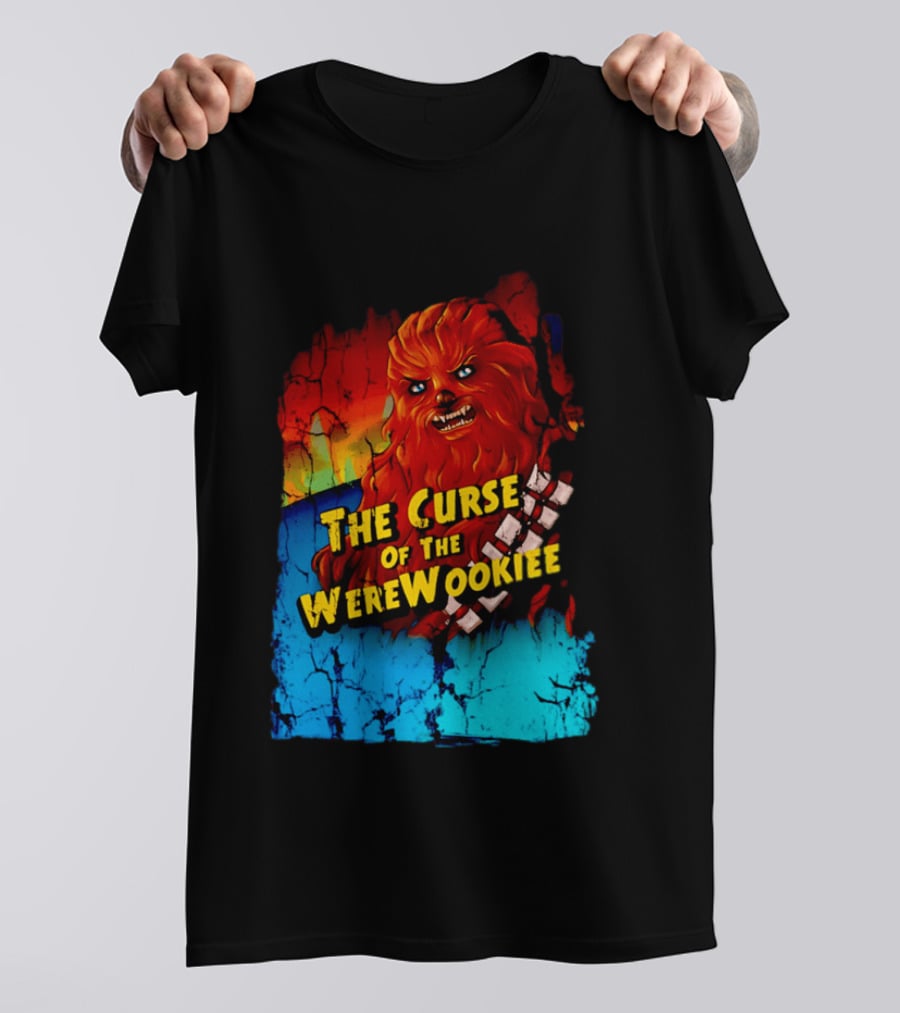 The Curse Of The WereWookiee Retro Horror Monster Mashup T-Shirt