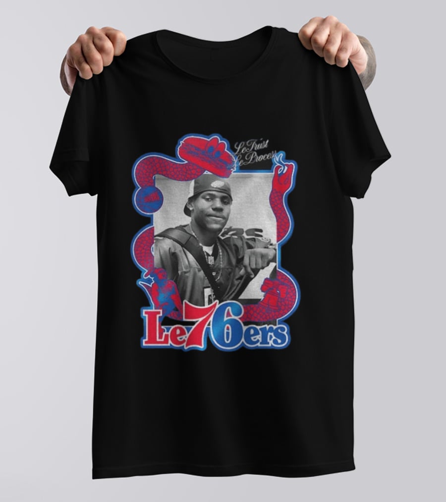 LeTrust LeProcess LeBron James Le76ers Snake Motif T-Shirt
