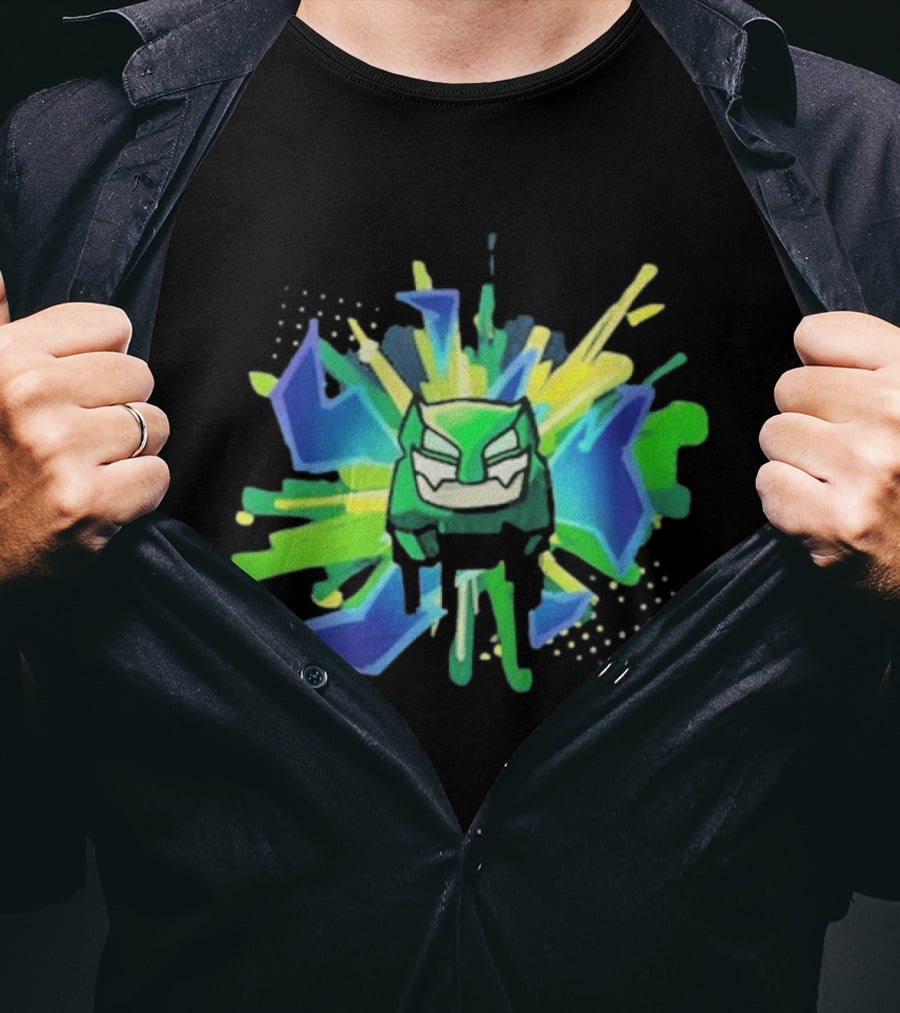 Vortrox Graffiti Green Blue Splash T-Shirt