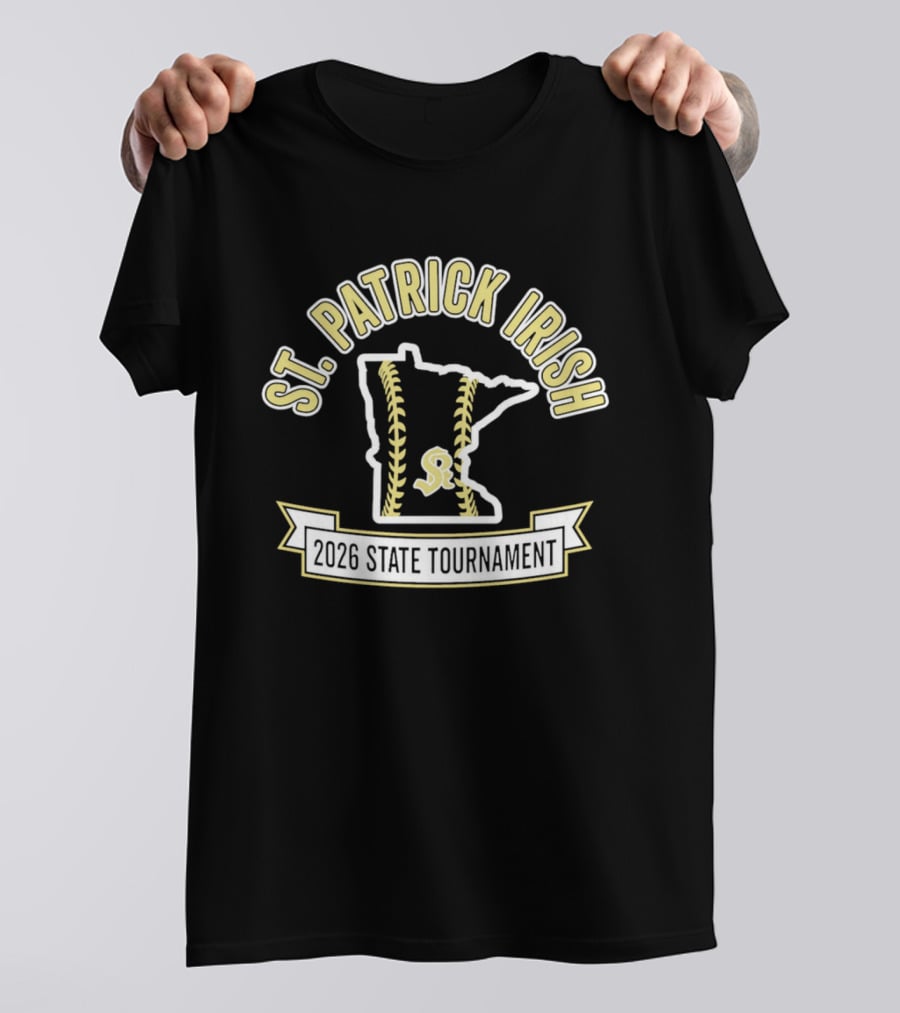 St. Patrick Irish Minnesota 2026 State Tournament Softball T-Shirt