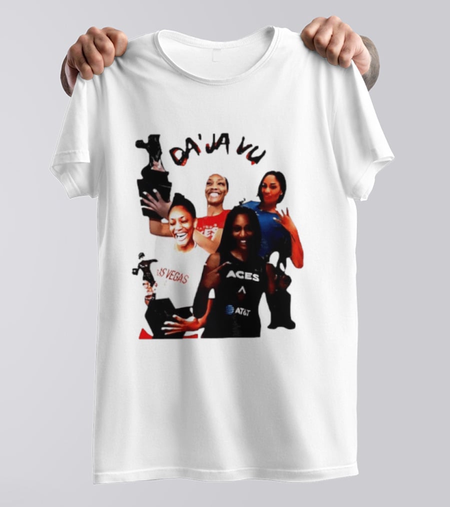 Aja Wilson DA'JA Vu Las Vegas Aces 4X MVP WNBA Legend T-Shirt