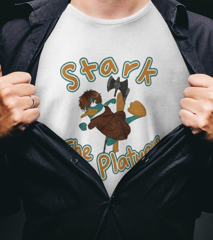 Stark Perry The Platypus Crossover Character Mashup T-Shirt