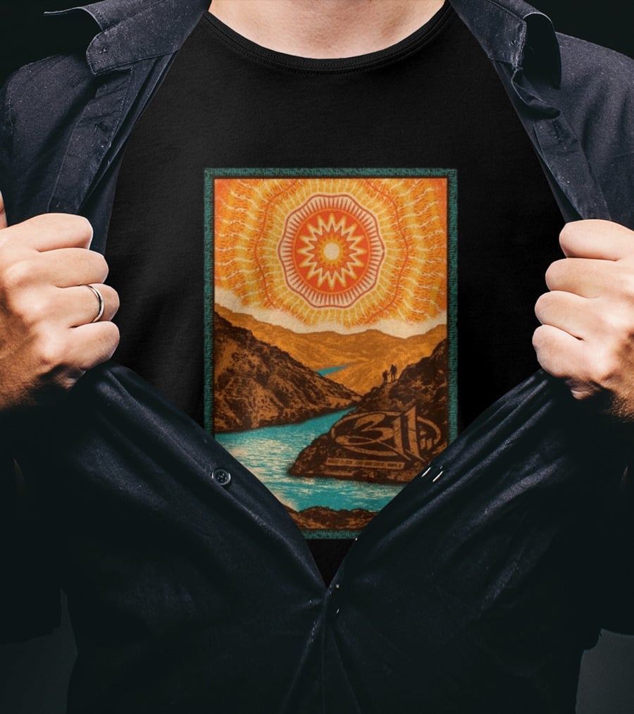 311 August 11 2026 Nampa ID Sunburst Mountain River Scene T-Shirt