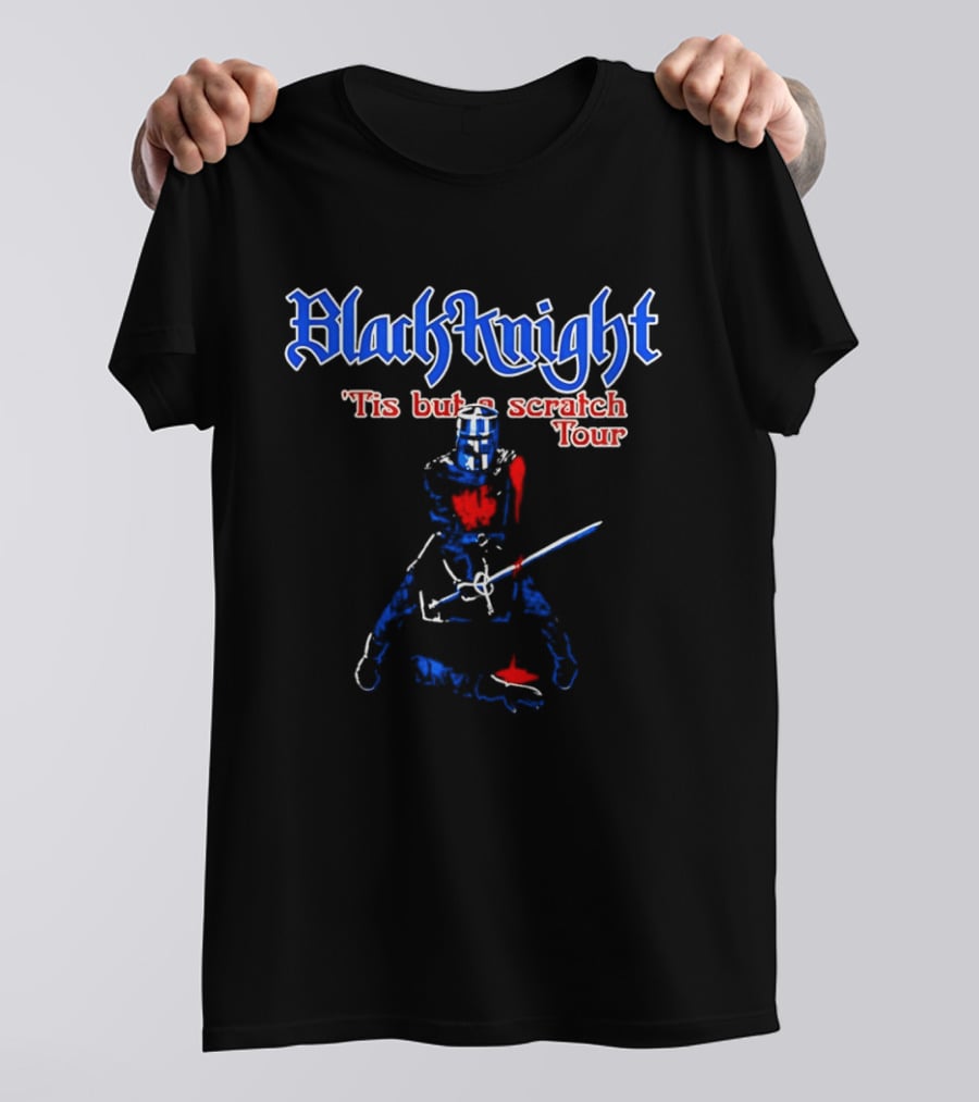 Black Knight Tis But A Scratch Tour Monty Python Comedy T-Shirt