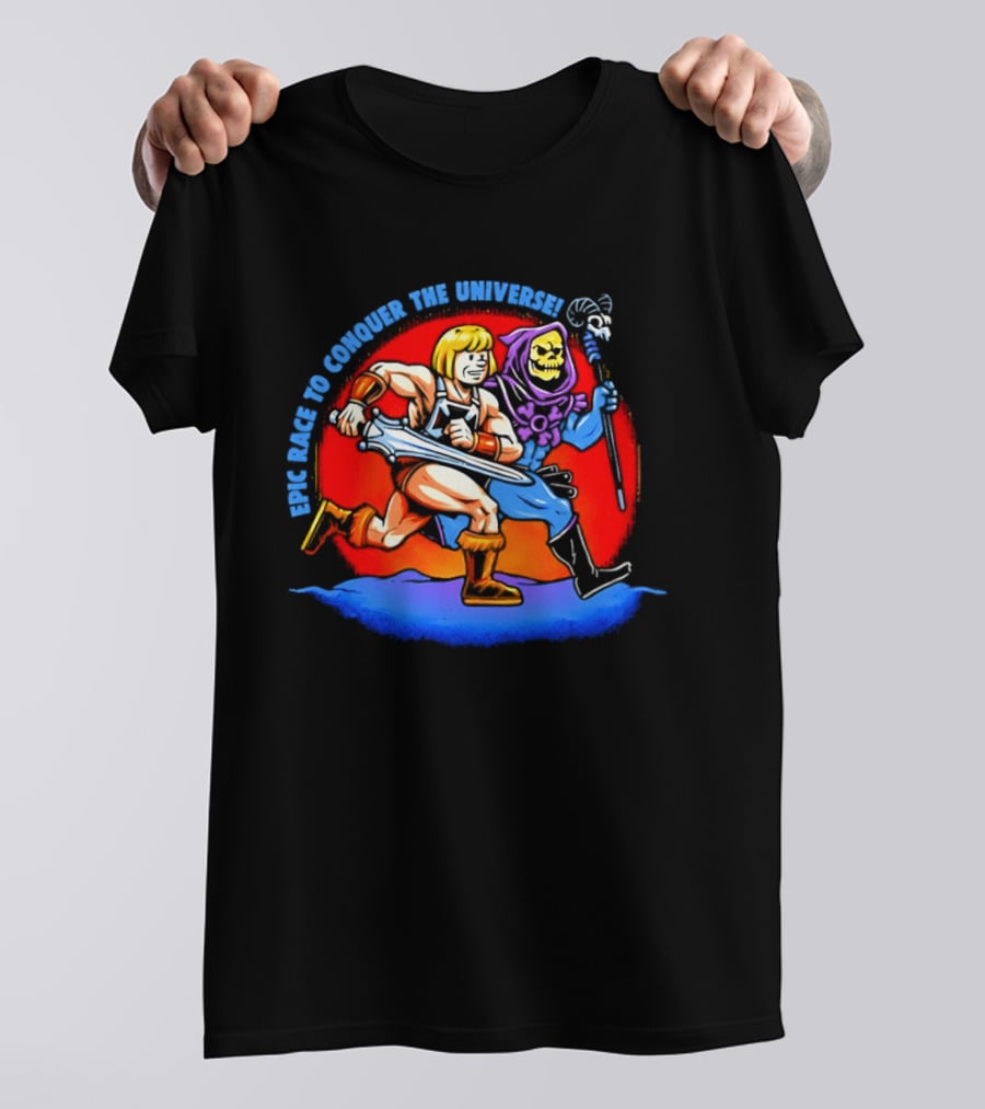 He Man And Skeletor Race To Conquer The Universe Masters Of The Universe T-Shirt