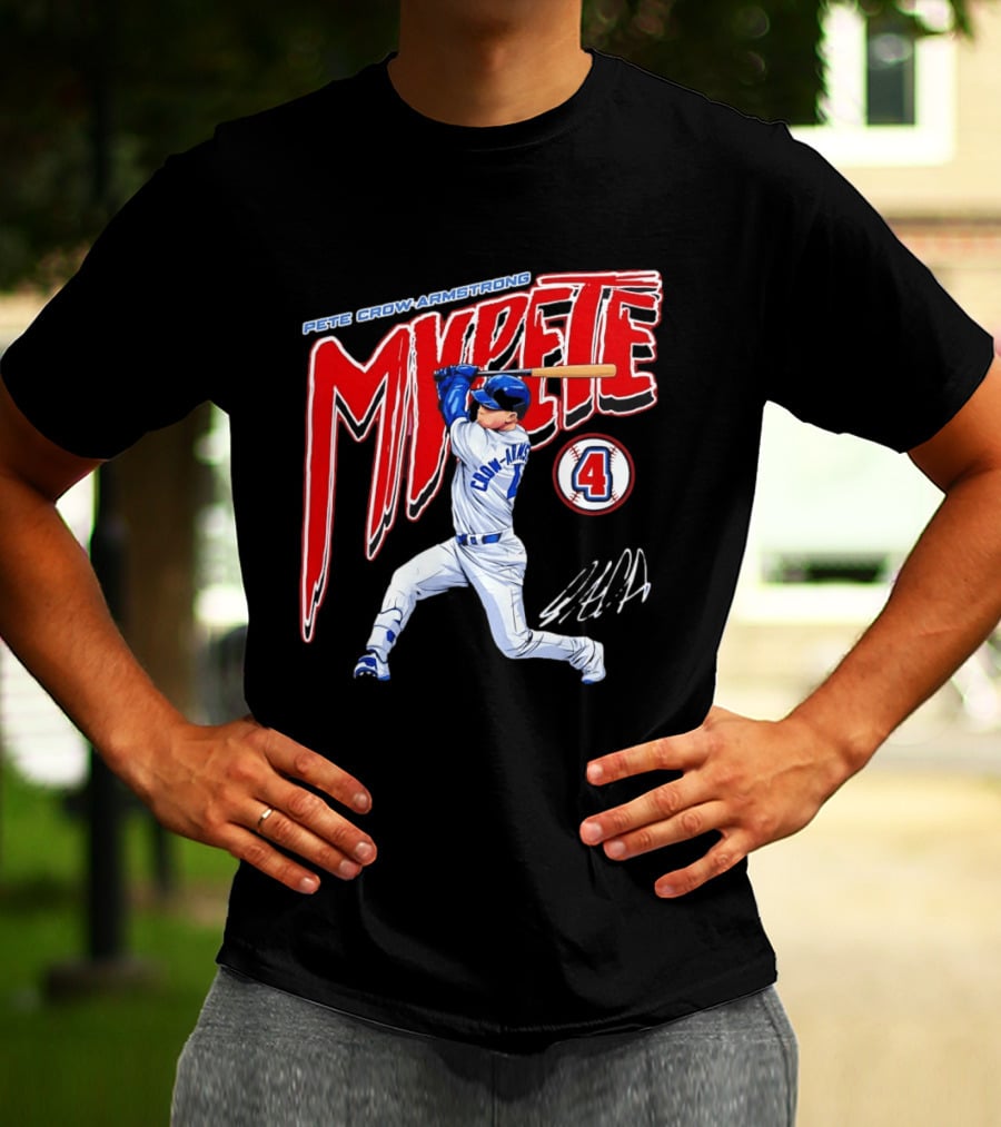 Pete Crow Armstrong MVPete Chicago Cubs Baseball Number 4 T-Shirt