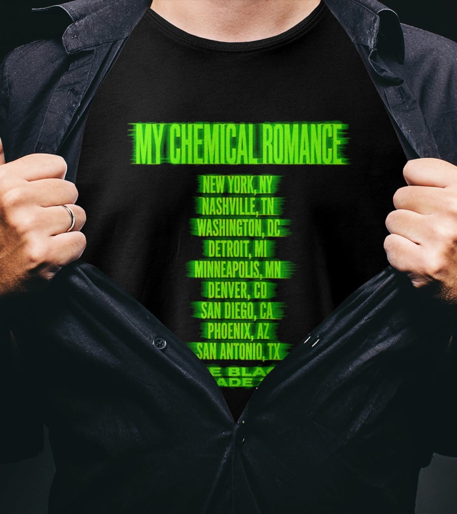 My Chemical Romance The Black Parade 2026 Nashville TN Tour Dates T-Shirt