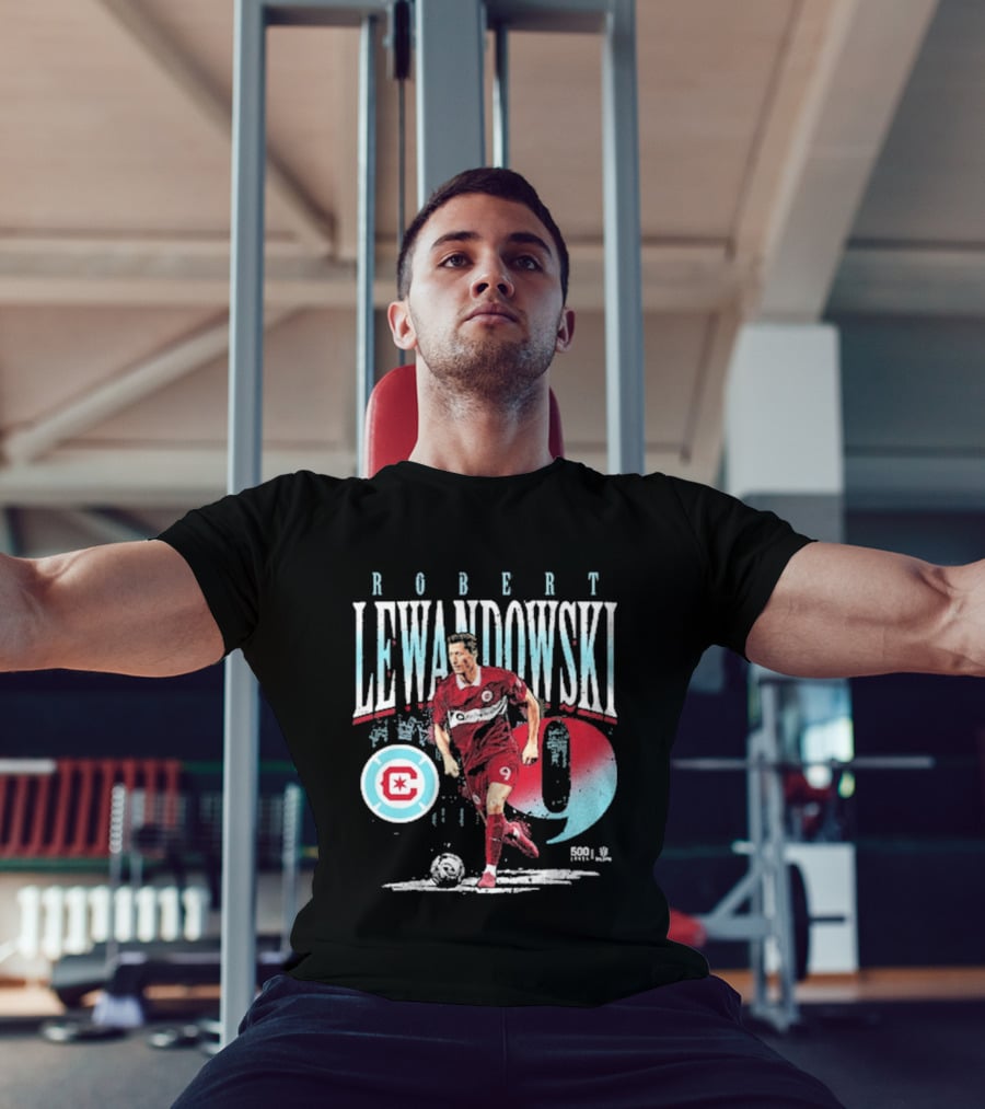 Robert Lewandowski Chicago Fire FC Number 9 Soccer Star T-Shirt