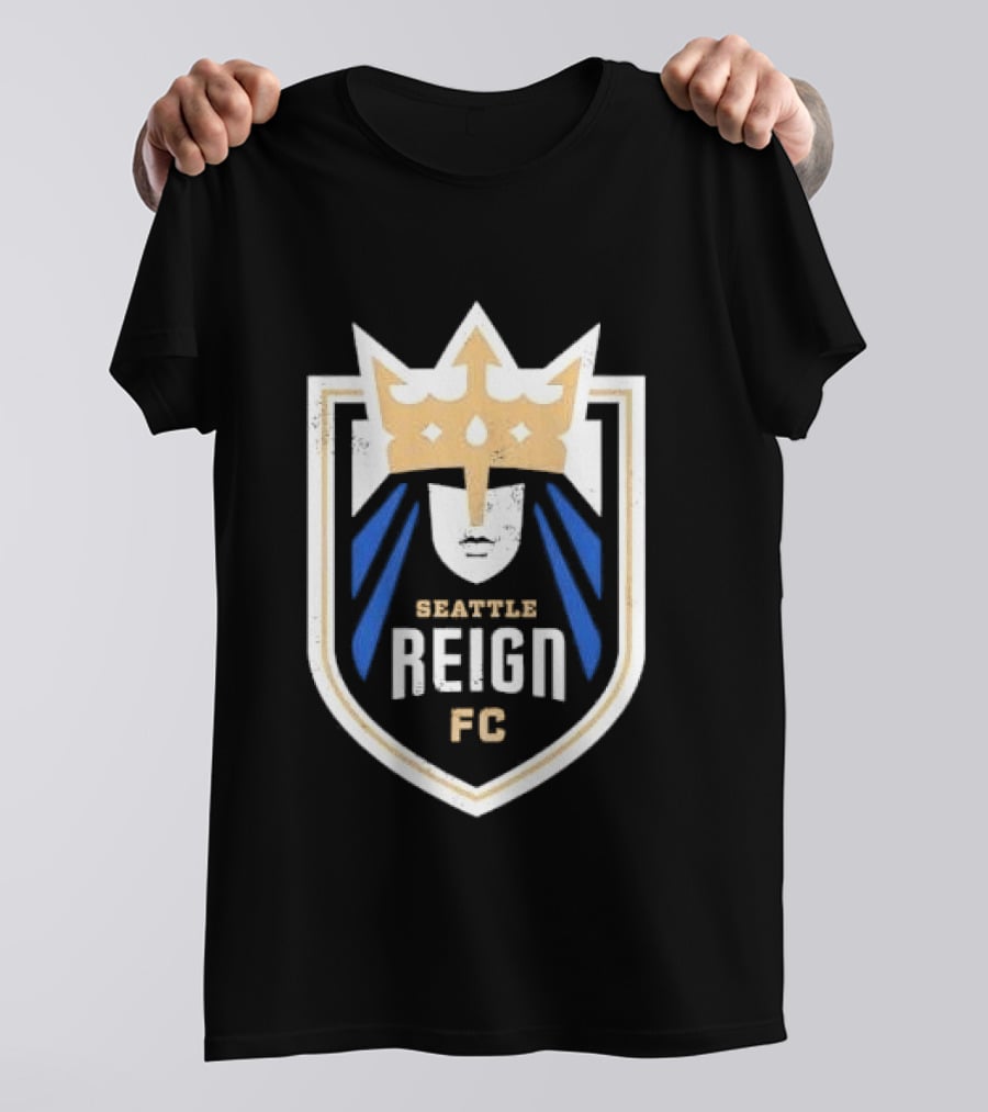 Seattle Reign FC Distressed Crown Crest T-Shirt