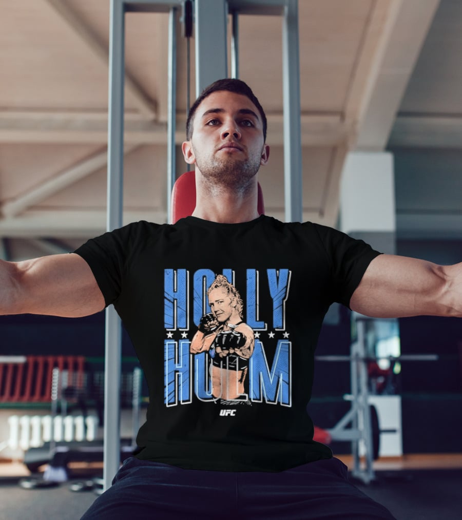 UFC Holly Holm Fighter Halftone Stars T-Shirt