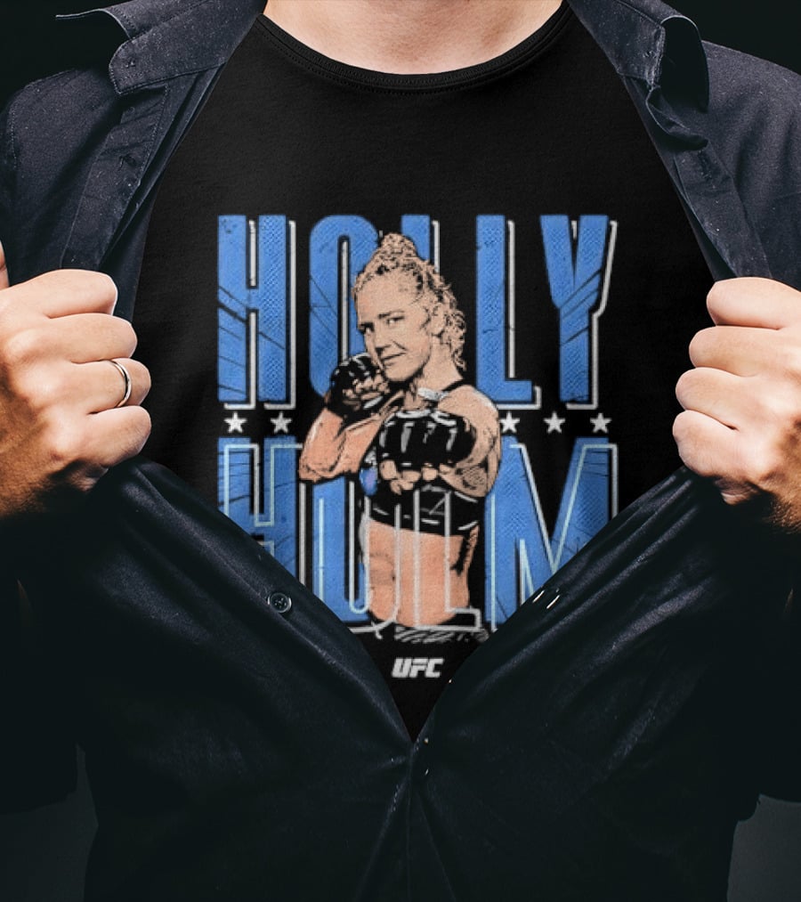 UFC Holly Holm Fighter Halftone Stars T-Shirt