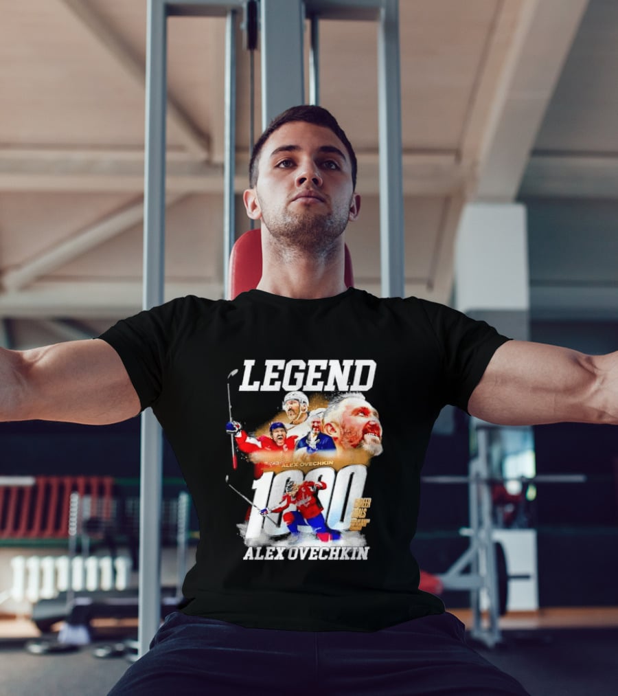 Legend Alex Ovechkin 1000 Career Goals Washington Capitals NHL Player T-Shirt