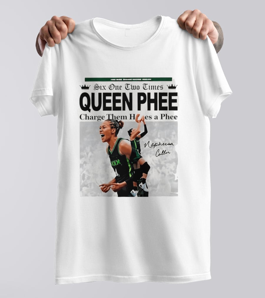Six One Two Times Queen Phee Charge Them Hoops Napheesa Collier Lynx T-Shirt