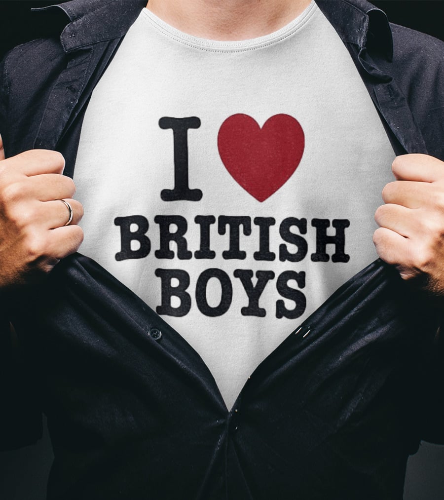I Love British Boys Noah Schnapp Fanwear T-Shirt