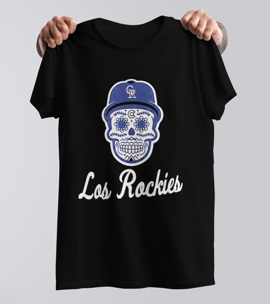 2026 Colorado Los Rockies CR Skull Cap T-Shirt