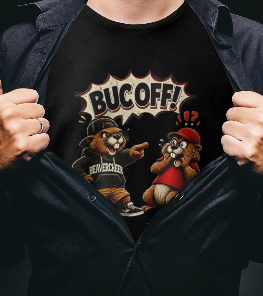 Beavercreek Ohio Beaver Bucoff Strong Cartoon Beavers T-Shirt