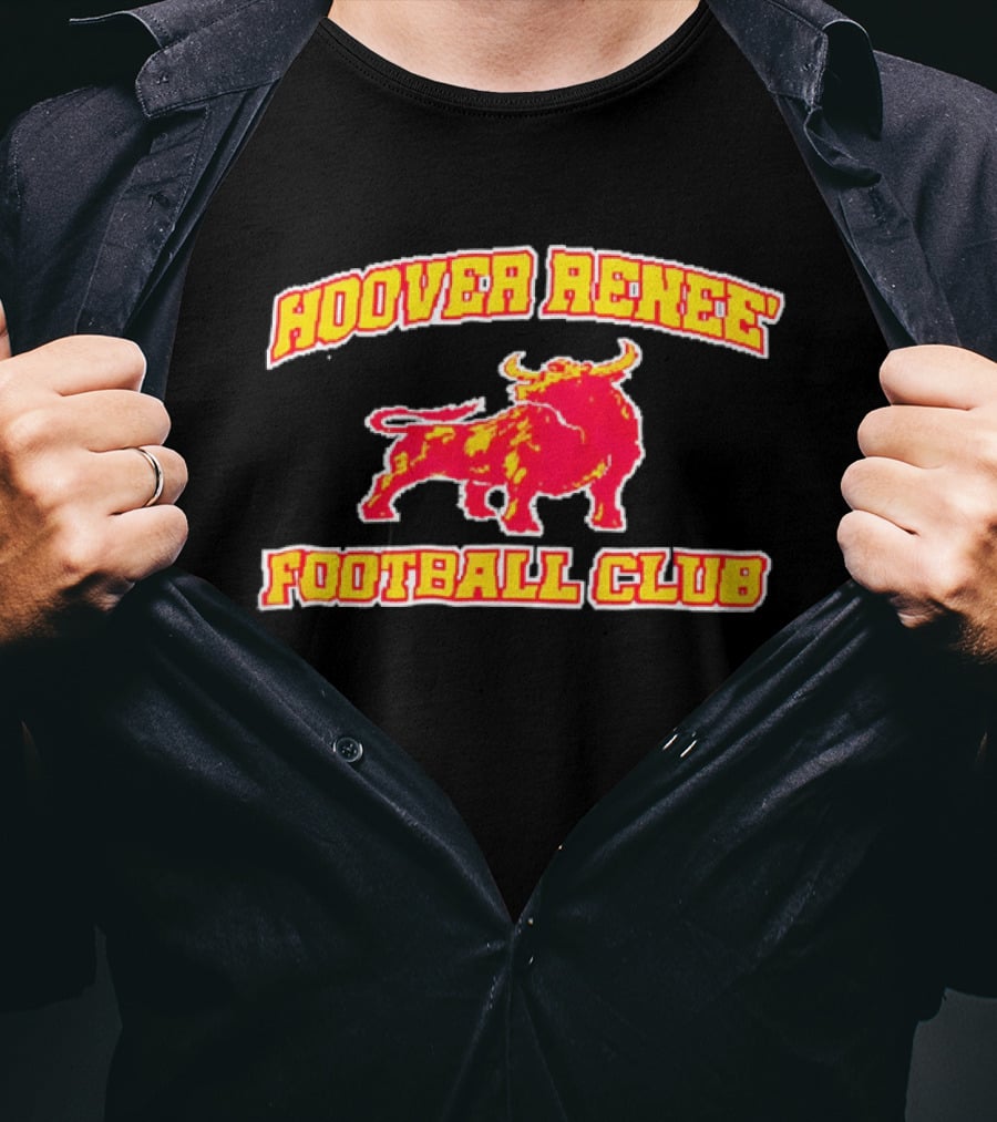 Hoover Renee Football Club Red Yellow Charging Bull T-Shirt