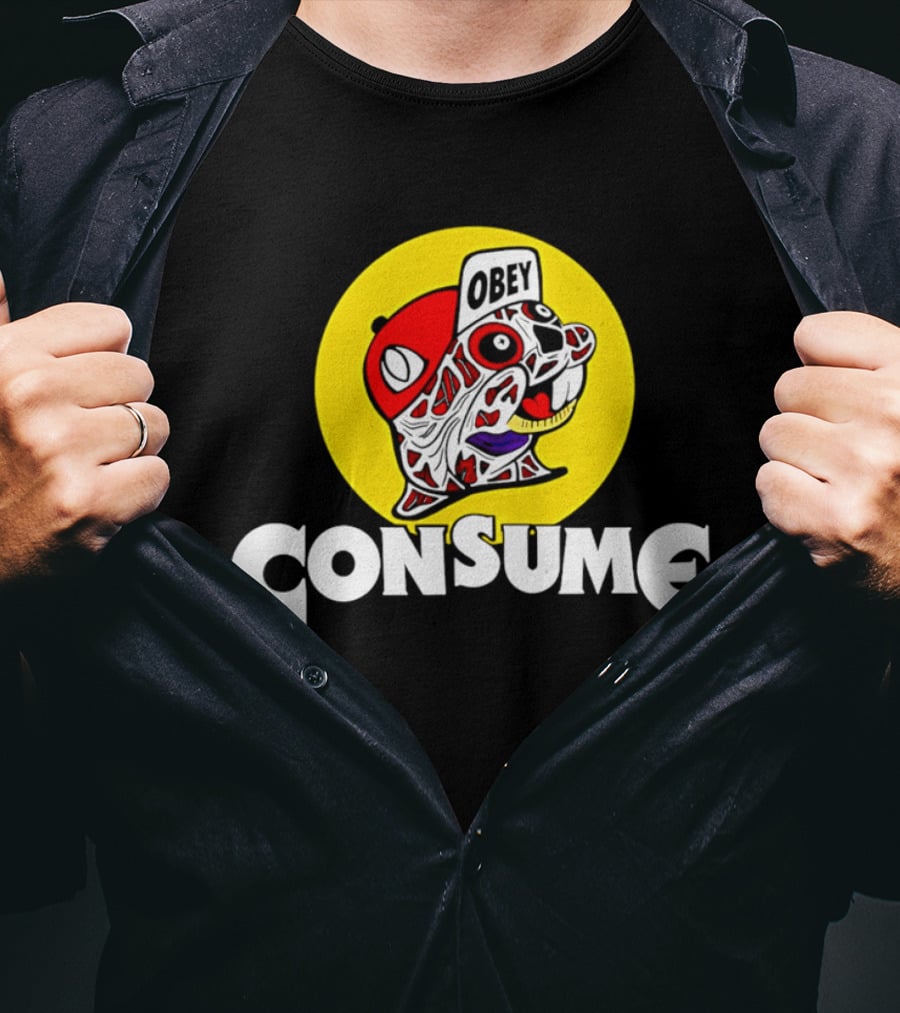 Obey Consume Beaver Streetwear Hip Hop T-Shirt