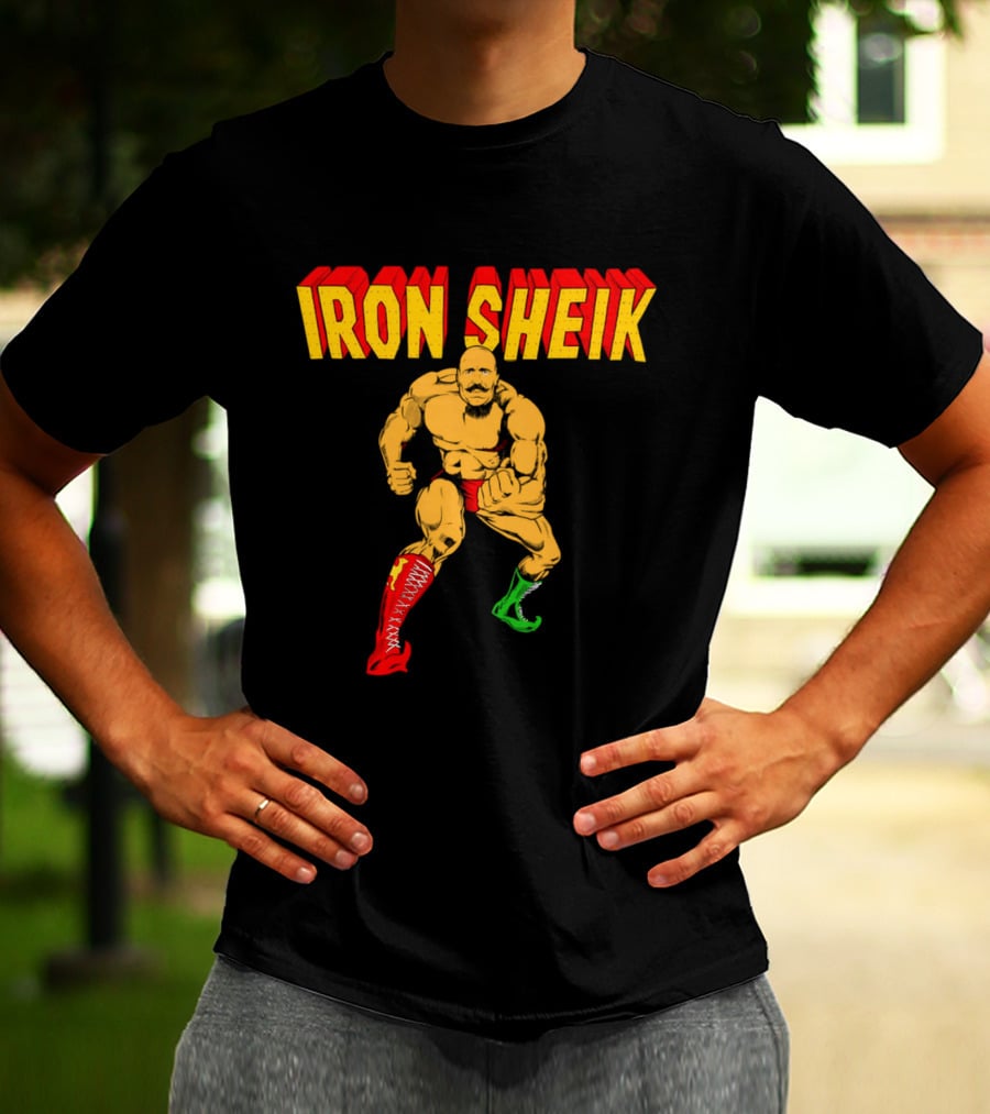 Iron Sheik Wrestling Legend Iconic Wrestler T-Shirt
