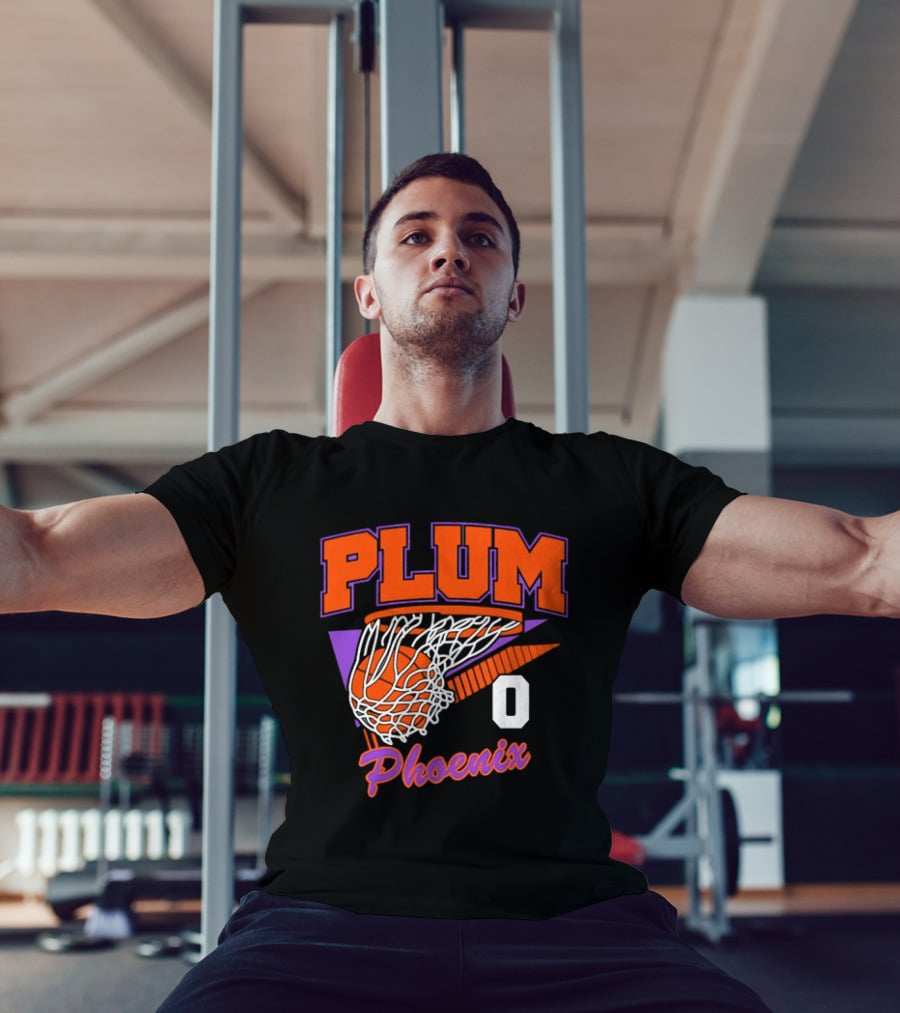 Phoenix Suns Plum Basketball Hoop Net Number 0 T-Shirt
