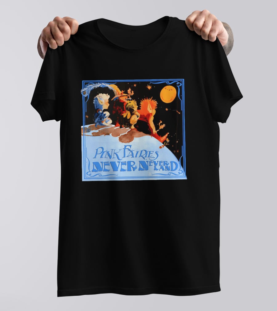 Pink Fairies Never Never Land Vintage Fantasy T-Shirt
