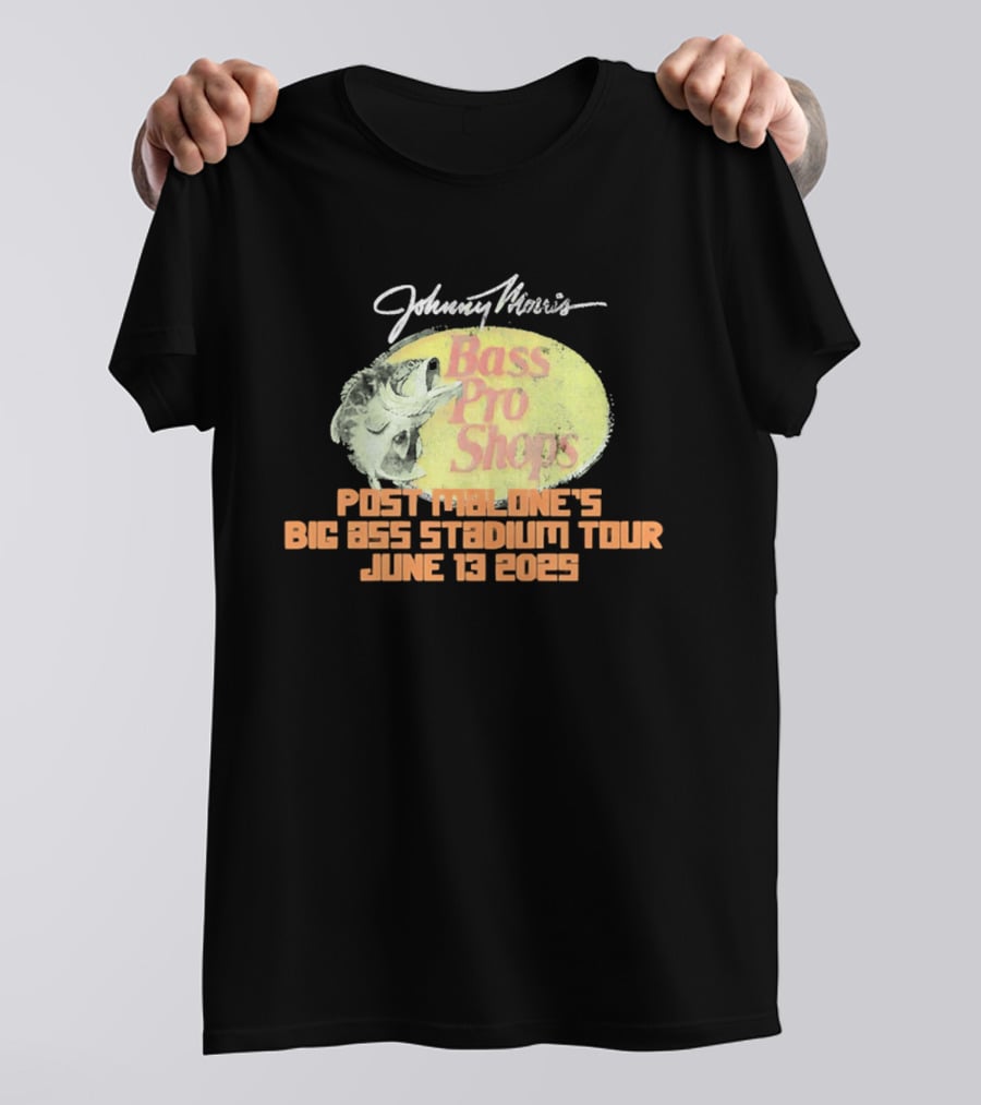Johnny Morris Bass Pro Shops Post Malone's Big Ass Stadium Tour June 13 2025 T-Shirt