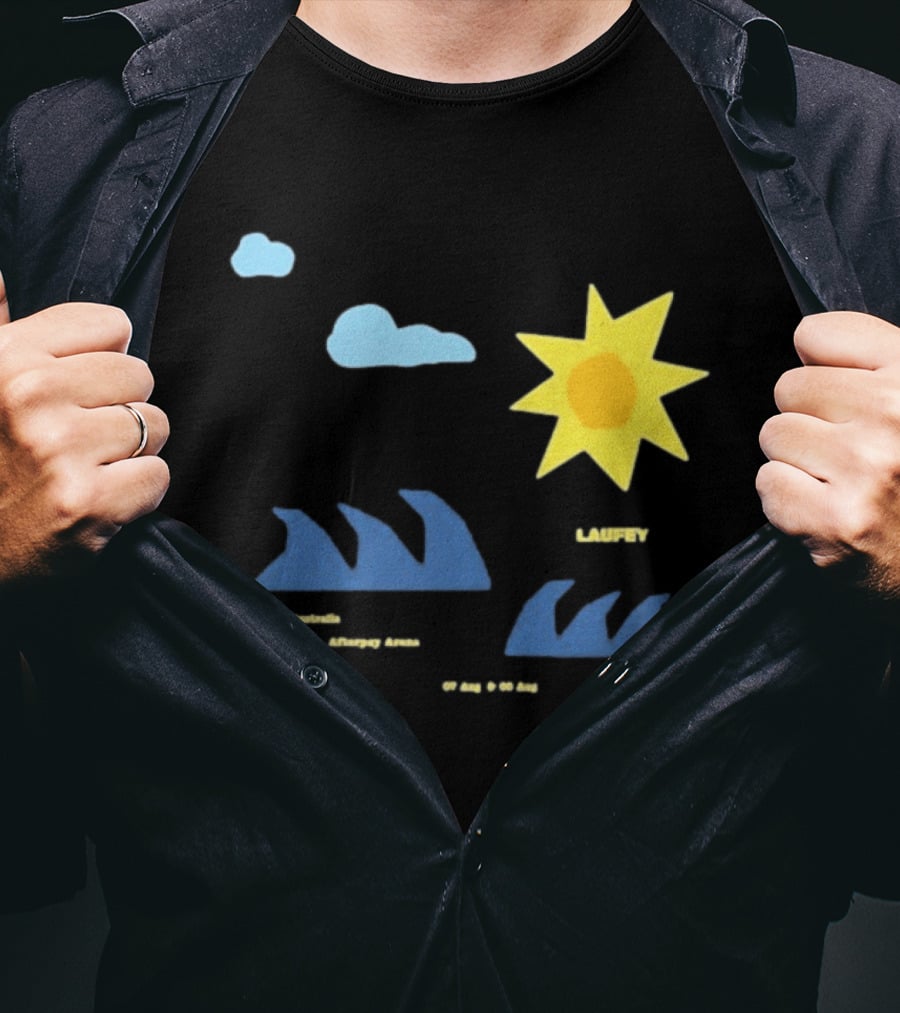 Sydney Australia Opera House Laufey Event Sun & Clouds T-Shirt